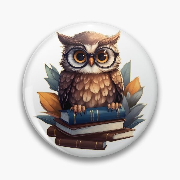Item preview, Owl with books designed and sold by AngelinaBezm.