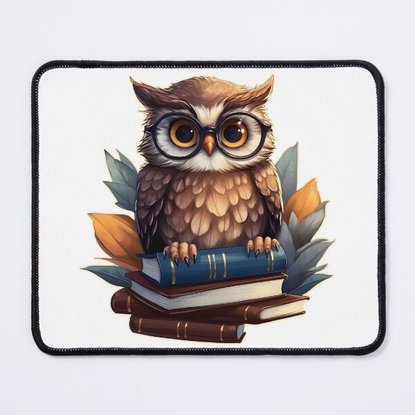 Item preview, Owl with books designed and sold by AngelinaBezm.