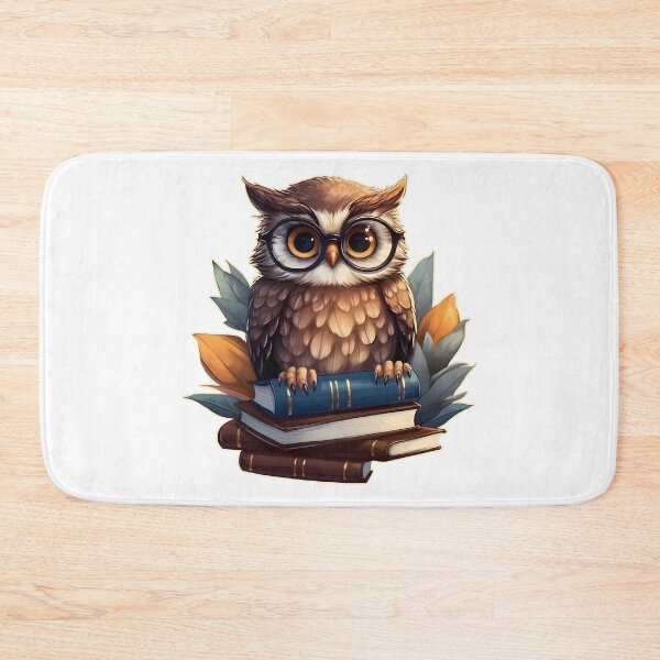Item preview, Owl with books designed and sold by Anbe_design.
