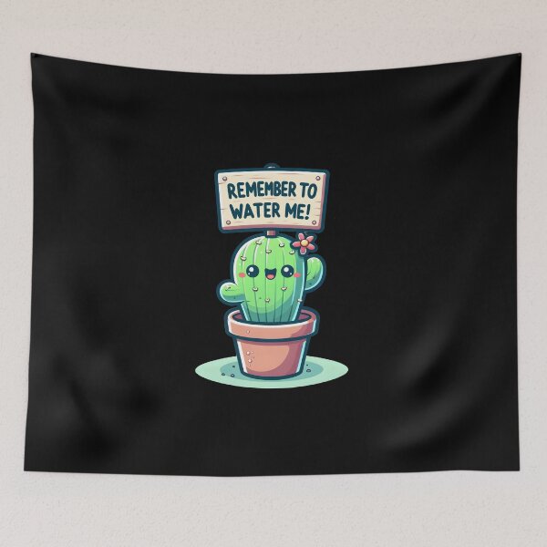Item preview, Plant Water Reminder Adorable Cactus Cute And Funny Gifts designed and sold by BadhbhArt.