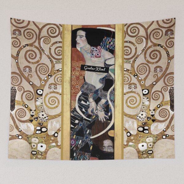 Item preview, Gustav Klimt Collage of  Gustav Klimt's Judith II And Gustav Klimt's L'Arbre de Vie  designed and sold by BossyCatHome.