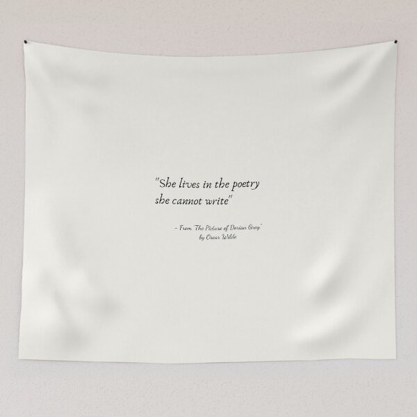 Item preview, A Quote about Poetry from "The Picture of Dorian Gray" by Oscar Wilde designed and sold by Poemit.
