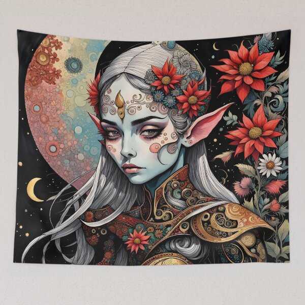 Item preview, The Elf-Maiden of the Three Crescent Moons designed and sold by Bright-Moonrise.