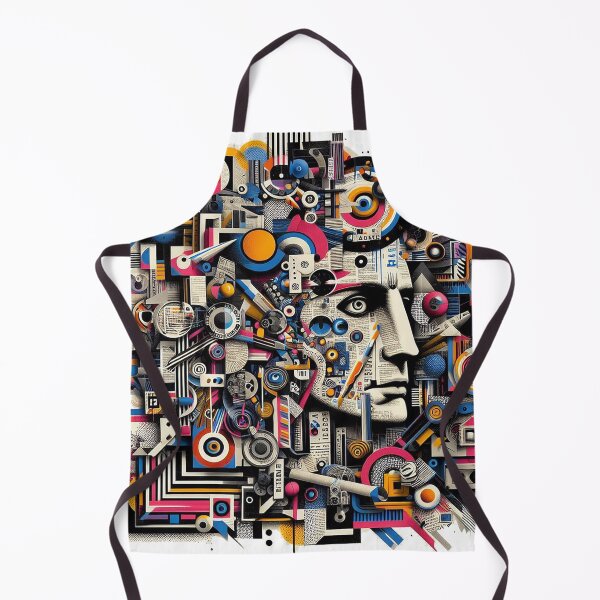 Item preview, Dadaist Collage Chaos designed and sold by TextileTrove.