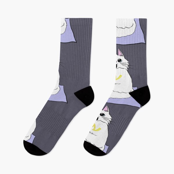 Item preview, Hungry cat meowing on a rug designed and sold by PixelMat.