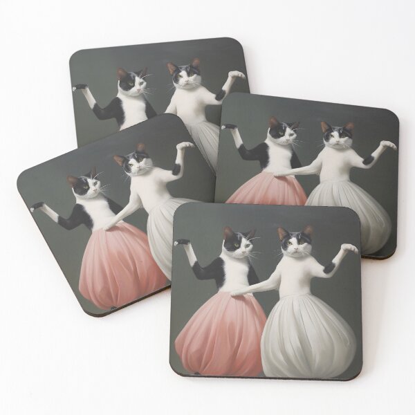 Item preview, Feline Choreography: The Dance of Two Cats designed and sold by X4eArtist.
