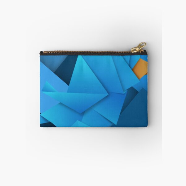 Item preview, Game with blue modern geometric shapes and an origami bird. designed and sold by Juviraga.