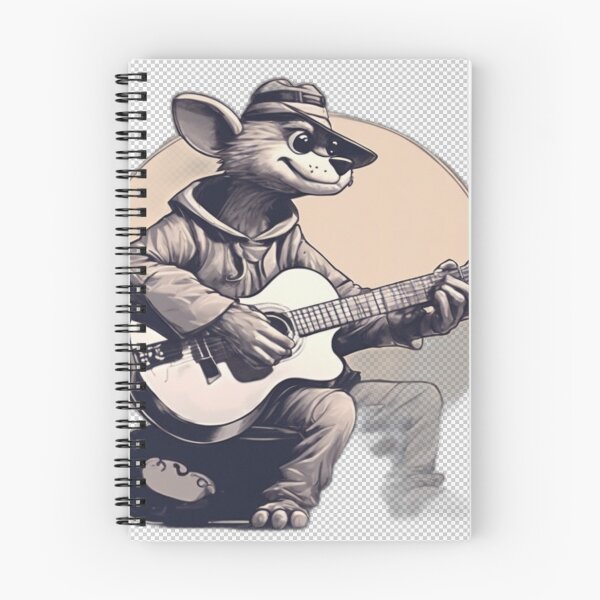 Item preview, Cartoon Character Playing Guitar designed and sold by HarmonyGuitars.