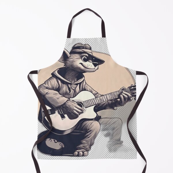 Item preview, Cartoon Character Playing Guitar designed and sold by HarmonyGuitars.