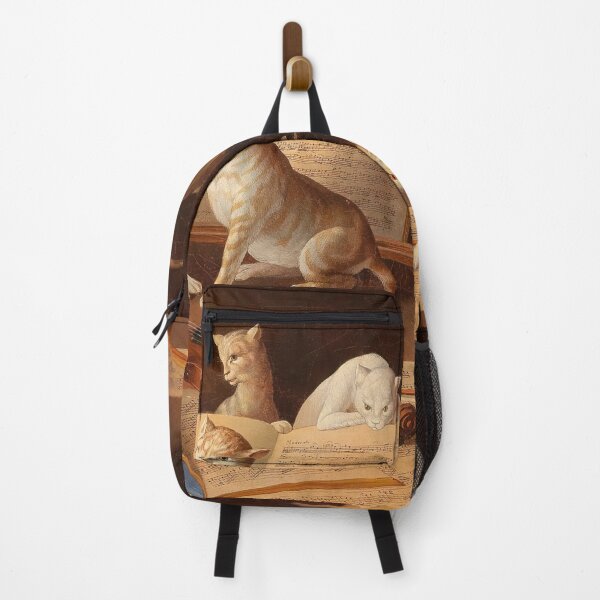 Item preview, Medieval Cats Reading Music Notes Renaissance Painting, Flemish Art designed and sold by Pinkandfurryous.