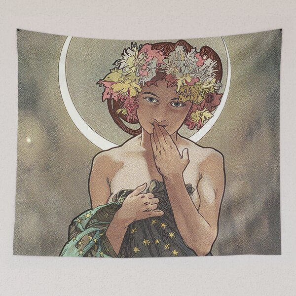 Item preview, The Moon, by Alphonse Mucha. (Original colors) HIGH DEFINITION designed and sold by MINDTHECHERRY.