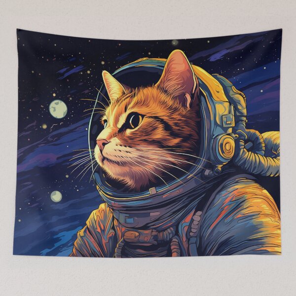 Item preview, Space Cat Astronaut  designed and sold by WhatThePawArts.