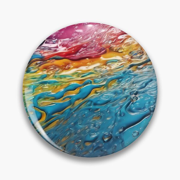 Item preview, Colorful Water Splash Pattern designed and sold by DigiDreamyArt.
