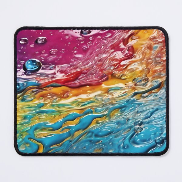 Item preview, Colorful Water Splash Pattern designed and sold by DigiDreamyArt.