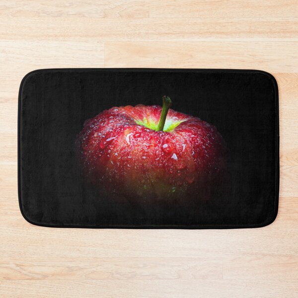 Item preview, Water droplet on glossy surface of red apple designed and sold by Satakorn.