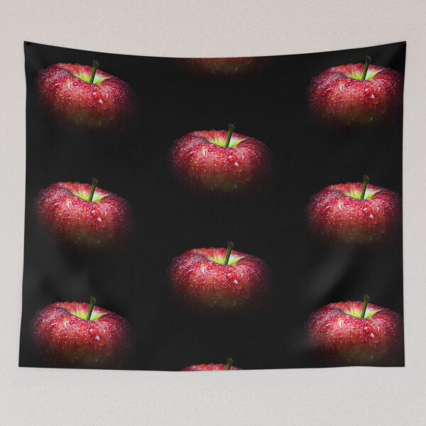 Item preview, Water droplet on glossy surface of red apple designed and sold by Satakorn.