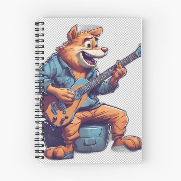 Item preview, Cartoon Character Playing Guitar designed and sold by HarmonyGuitars.