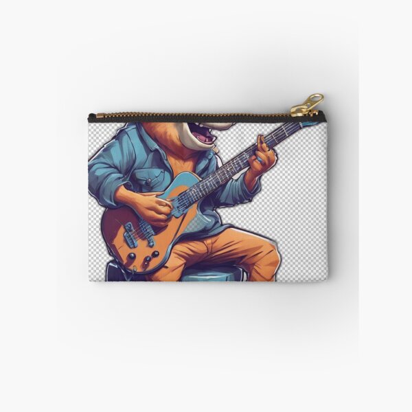 Item preview, Cartoon Character Playing Guitar designed and sold by HarmonyGuitars.