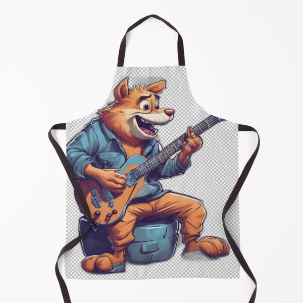 Item preview, Cartoon Character Playing Guitar designed and sold by HarmonyGuitars.