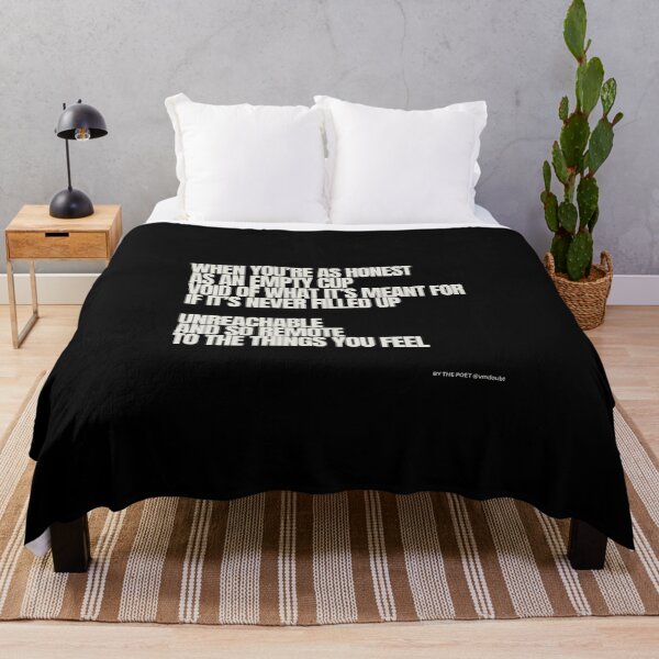 Item preview, As Honest As An Empty Cup Quote by @vmdoubt designed and sold by vmdoubt.