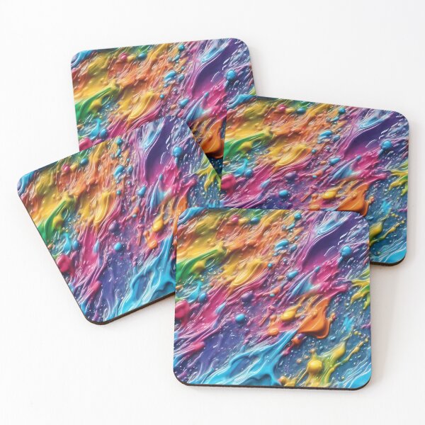 Item preview,  Marvelous Colorful Water Splash Pattern designed and sold by DigiDreamyArt.