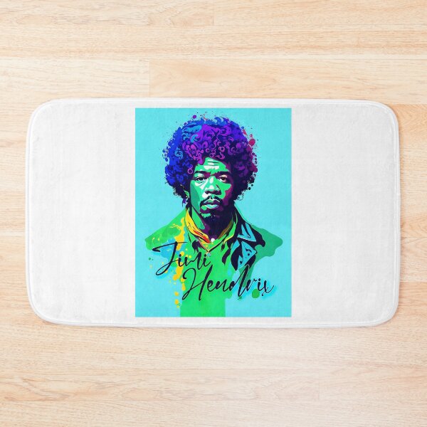 Item preview, Portrait of Jimi Hendrix painted in graffiti style designed and sold by BubblyDelight.
