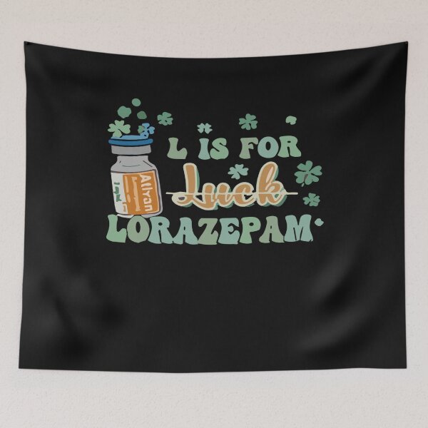 Item preview, L is for Lorazepam St Patrick's Day Nurse Pharmacist Crna  designed and sold by Pitchou07.