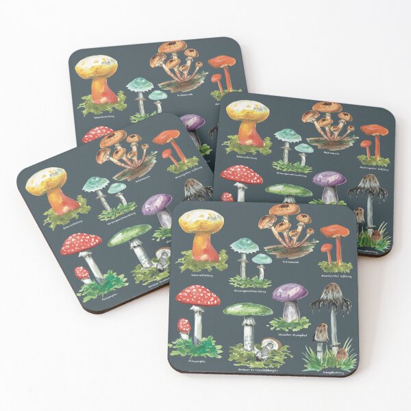 Item preview, Mushrooms - nice overview designed and sold by Nekospencilart.