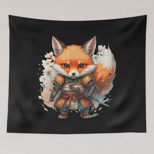 Item preview, Cute Samurai Fox designed and sold by Krieghorn.