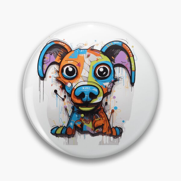 Item preview, Scruffy graffiti dog designed and sold by WildheartPOD.