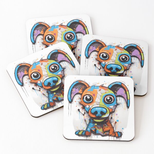 Item preview, Scruffy graffiti dog designed and sold by WildheartPOD.