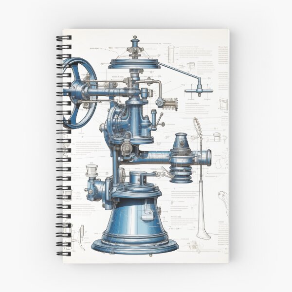 Item preview, Blue ink blueprint technical drawing, coffee grinder designed and sold by supersanko.