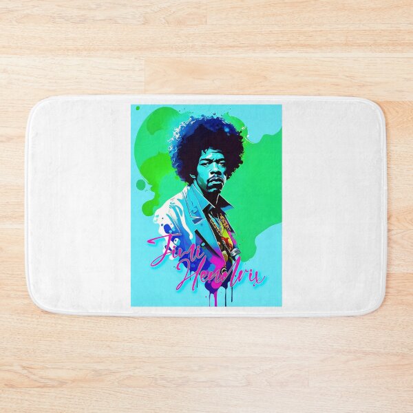Item preview, Portrait of Jimi Hendrix painted in graffiti style designed and sold by BubblyDelight.