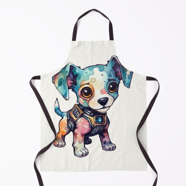 Artikelvorschau, Aquarell-Roboterhund entworfen und verkauft von WhatThePawArts.
