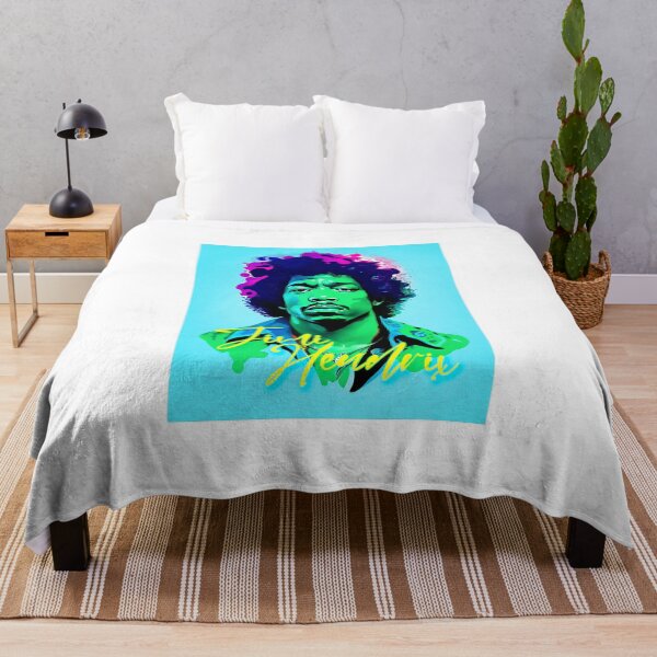 Item preview, Portrait of Jimi Hendrix painted in graffiti style designed and sold by BubblyDelight.