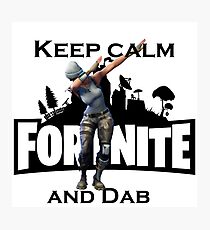 Keep calm and Dab Photographic Print