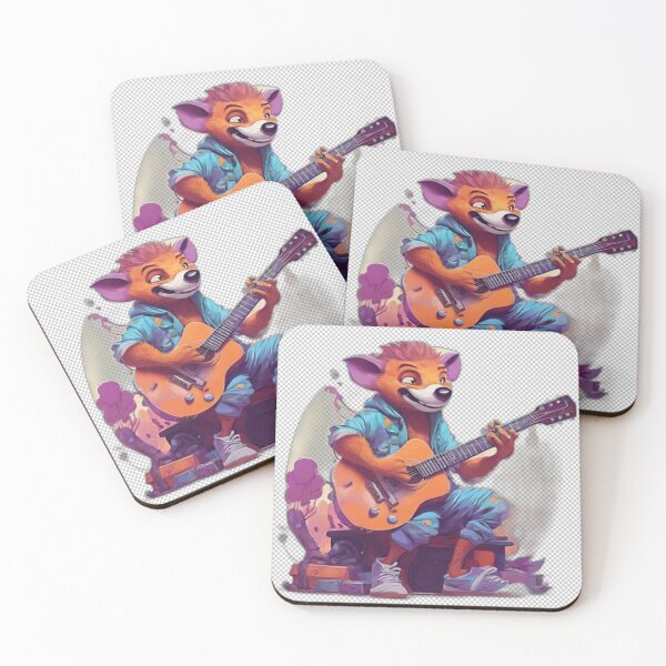 Item preview, Cartoon Character Playing Guitar designed and sold by HarmonyGuitars.