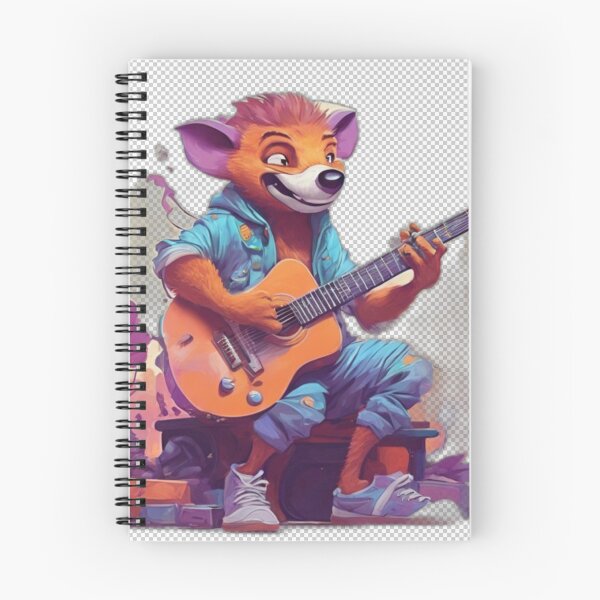 Item preview, Cartoon Character Playing Guitar designed and sold by HarmonyGuitars.