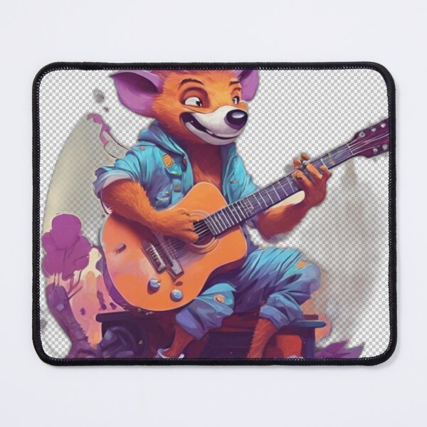 Item preview, Cartoon Character Playing Guitar designed and sold by HarmonyGuitars.