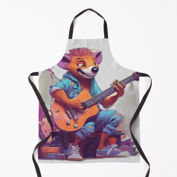 Item preview, Cartoon Character Playing Guitar designed and sold by HarmonyGuitars.