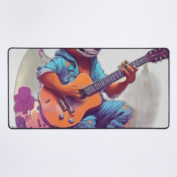 Item preview, Cartoon Character Playing Guitar designed and sold by HarmonyGuitars.