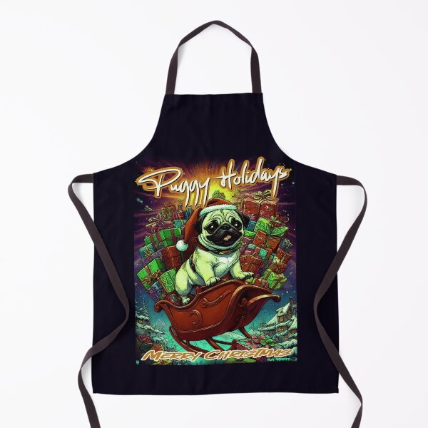 Item preview, Pug HAPPY HOLIDAYS 106 MERRY CHRISTMAS PUGGY HOLIDAYS designed and sold by RedBluffTraders.