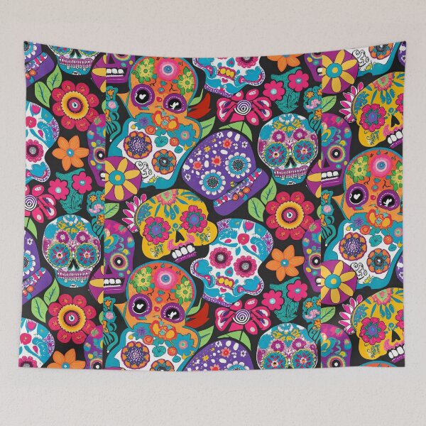 Item preview, Smile Skulls Skeleton Gardener | Floral Sugar Skulls designed and sold by Verycutethings.