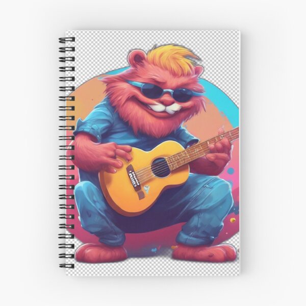 Item preview, Cartoon Character Playing Guitar  designed and sold by HarmonyGuitars.