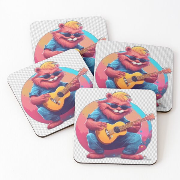 Item preview, Cartoon Character Playing Guitar  designed and sold by HarmonyGuitars.