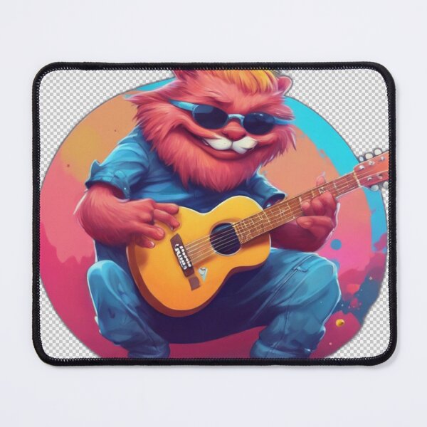 Item preview, Cartoon Character Playing Guitar  designed and sold by HarmonyGuitars.