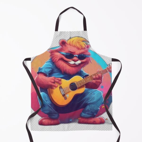 Item preview, Cartoon Character Playing Guitar designed and sold by HarmonyGuitars.