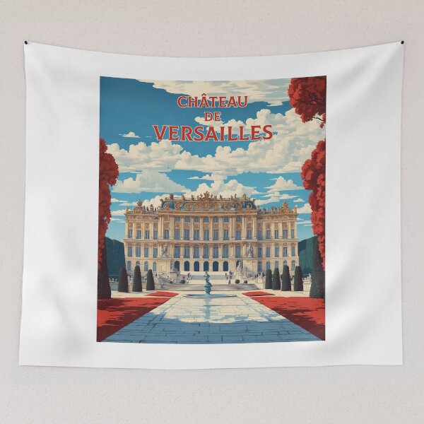 Item preview, Château de Versailles France Vintage Poster Tourism designed and sold by TravelersGems.