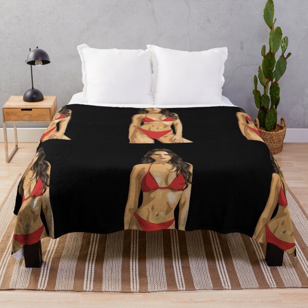 Vista previa del artículo con la obra «Bikini - Hermosa chica con estilo en bikini rojo», diseñado y vendido por LoveandNature.