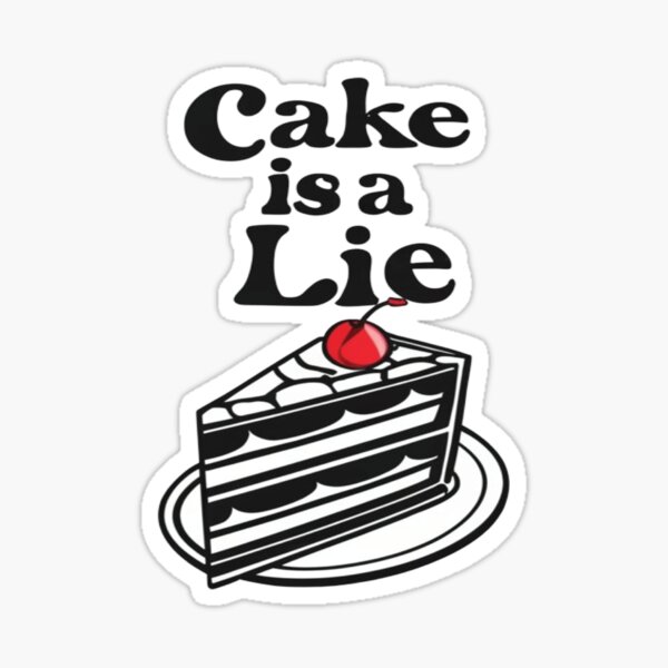 the cake is a lie ステッカー コレクション